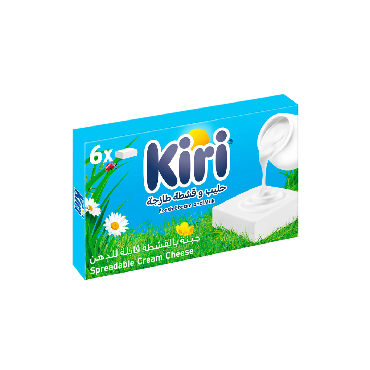 Kiri Spreadable Cream Cheese Squares 6 Portions 100g