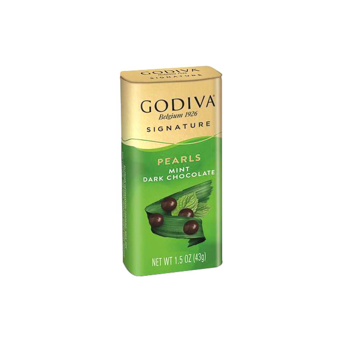 Godiva Signtaure Pearls Mint Dark Chocolate 43g