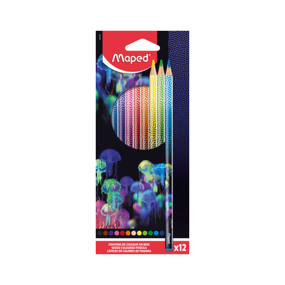 Maped  Deep Sea Paradise Color Pencils 12 Colors