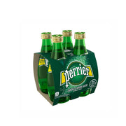 Perrier Natural Sparkling Mineral Water Regular 4x330ml Glass Bottle
