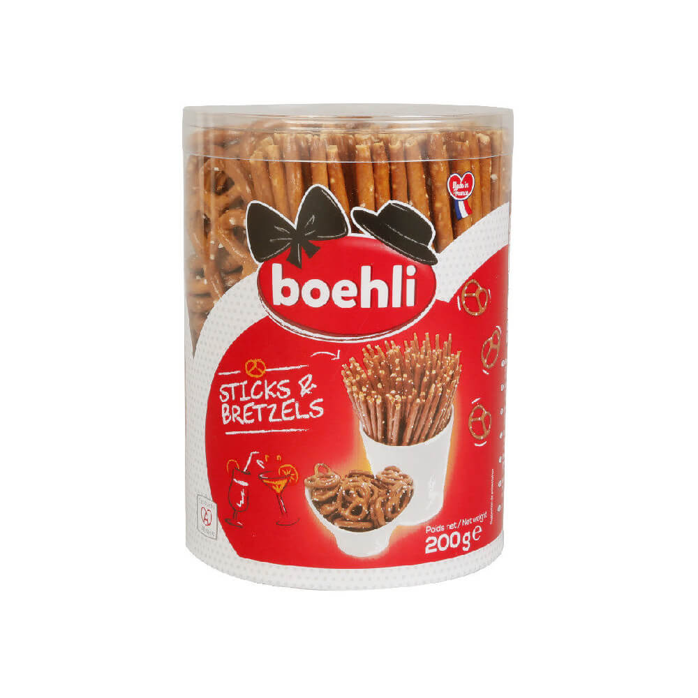 Boehli Tube Sticks and Pretzels 200g