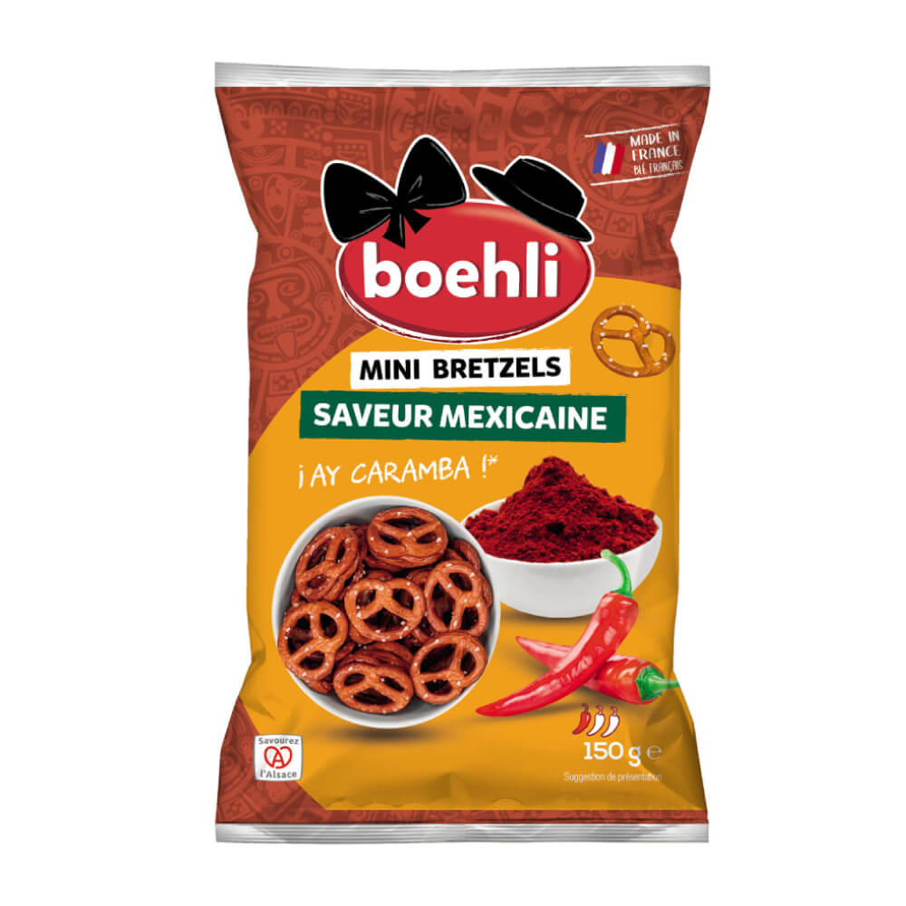 Boehli Mini Bretzels Saveur Mexicaine Flavour 150gm