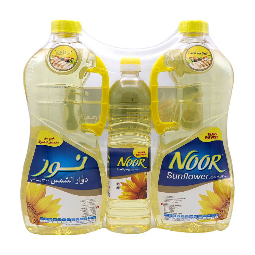 Noor Sunflower Oil PET 2x1.5L+750ml