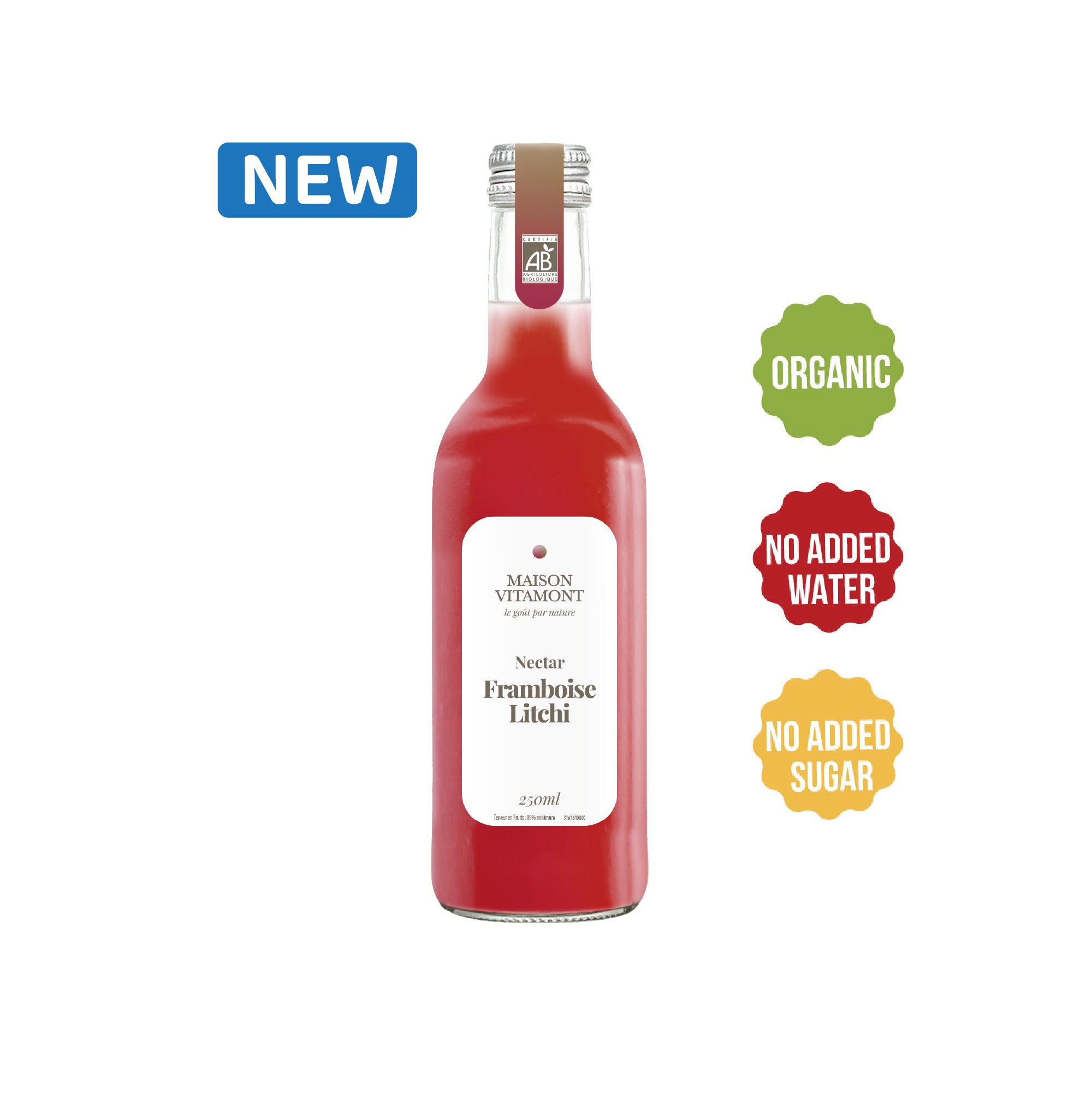 Maison Vitamont Raspberry Litchi Nectar 250ml