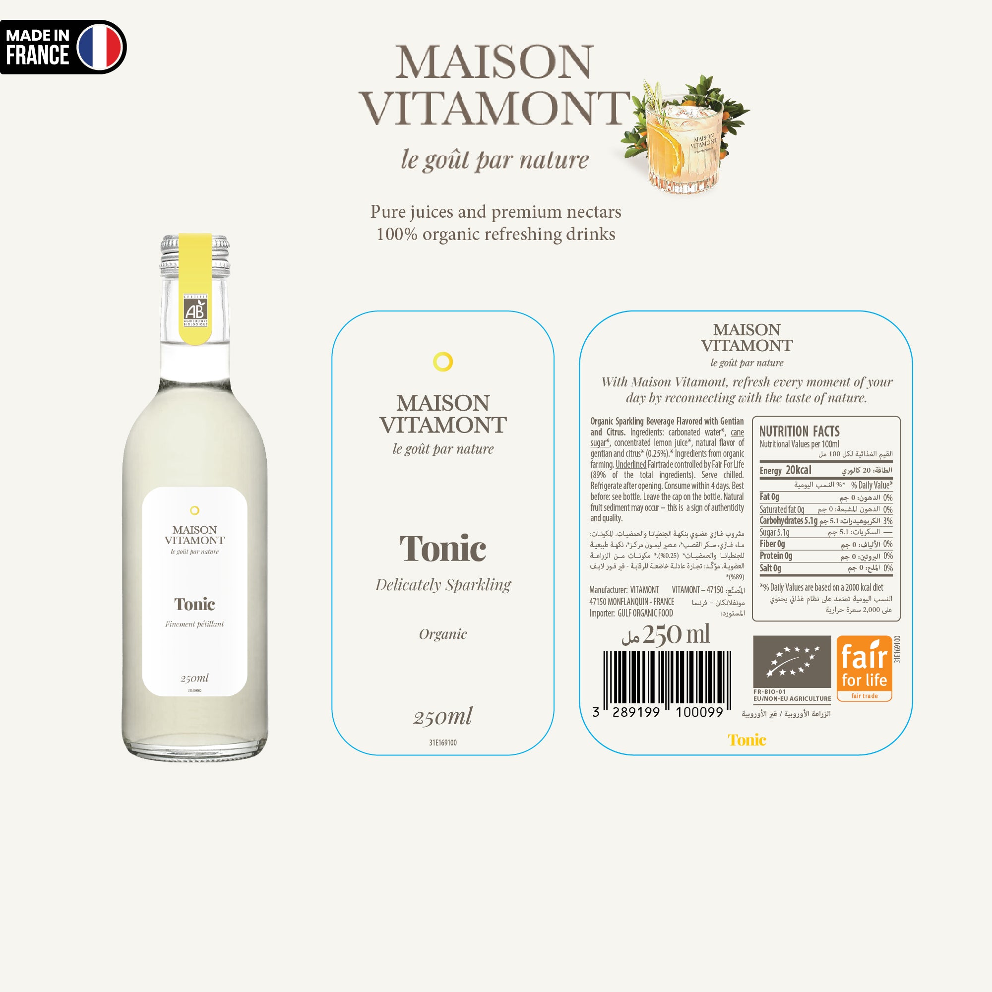 Maison Vitamont Tonic Sparkling 250ml