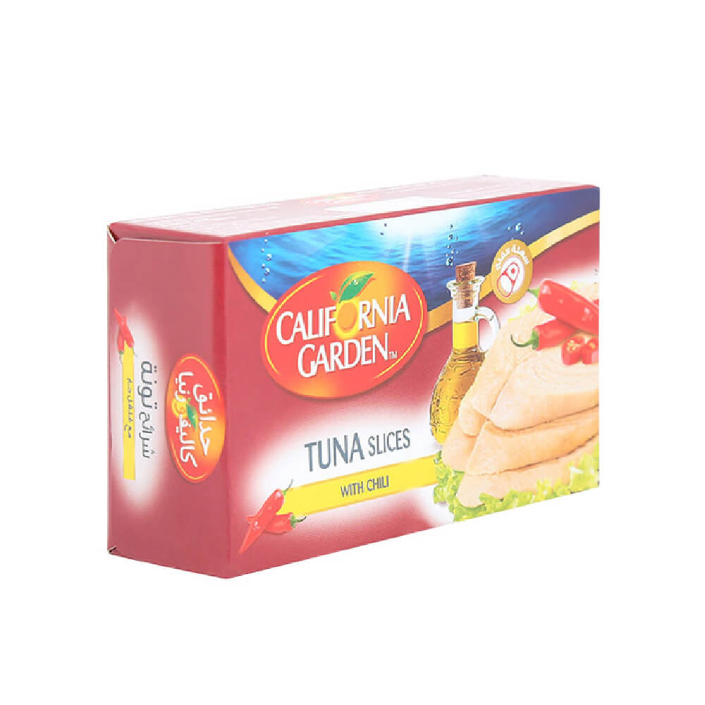 California Garden Tuna Slices with Chilli in Sunflower Oil 120G