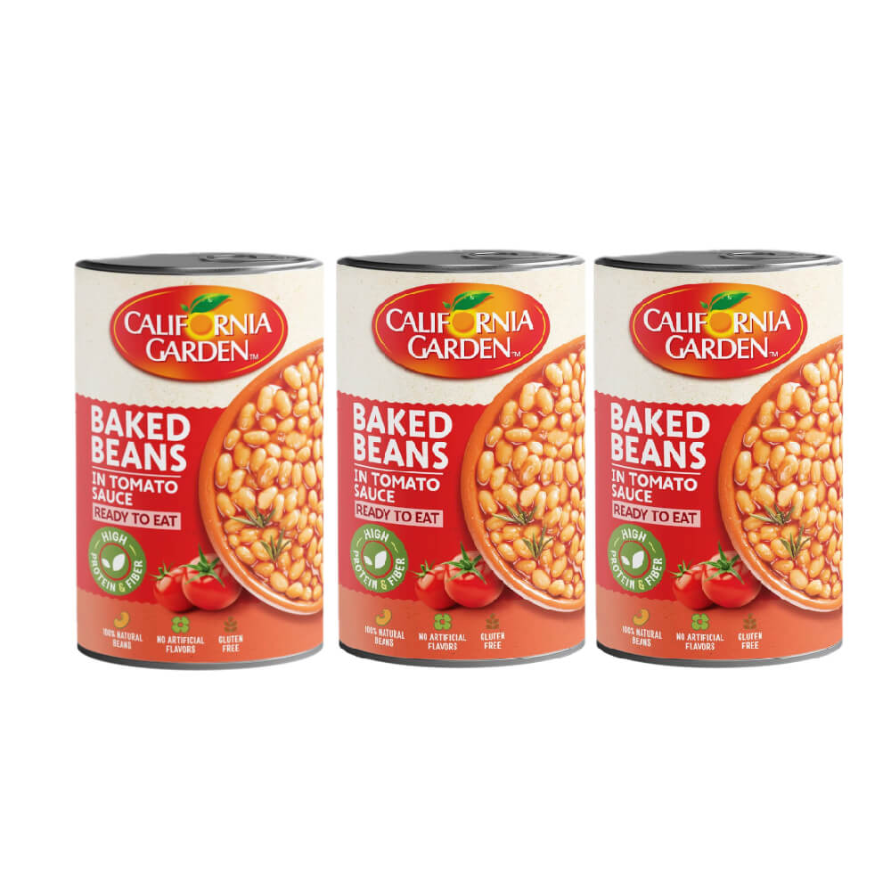 California Garden Baked Beans in Tomato Sauce 3x420Gm