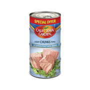 California Garden Light Tuna Chunk In Brine 170g 3+1 Free
