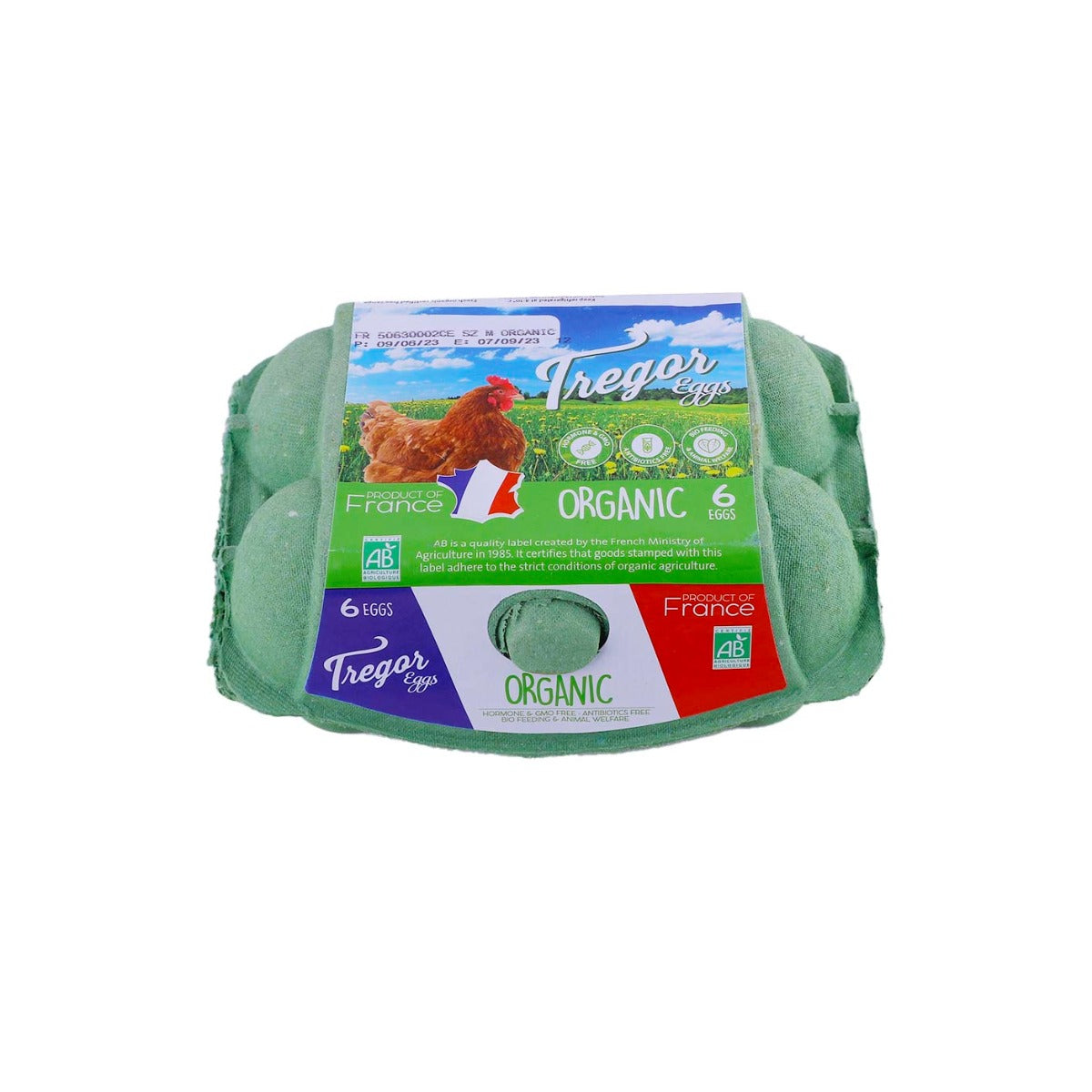 Tregor Organic Eggs  6 Pieces