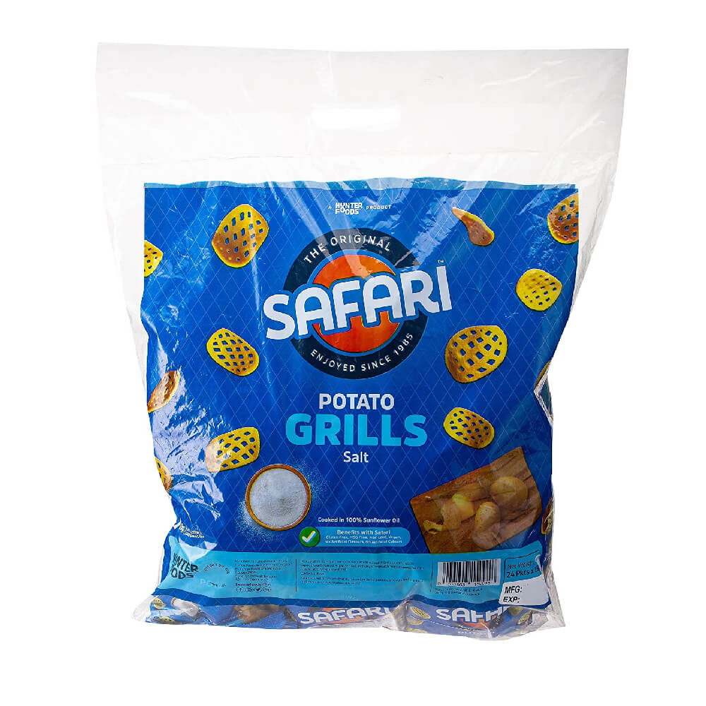 Safari Potato Grills Salt & Vinegar 24x15gm