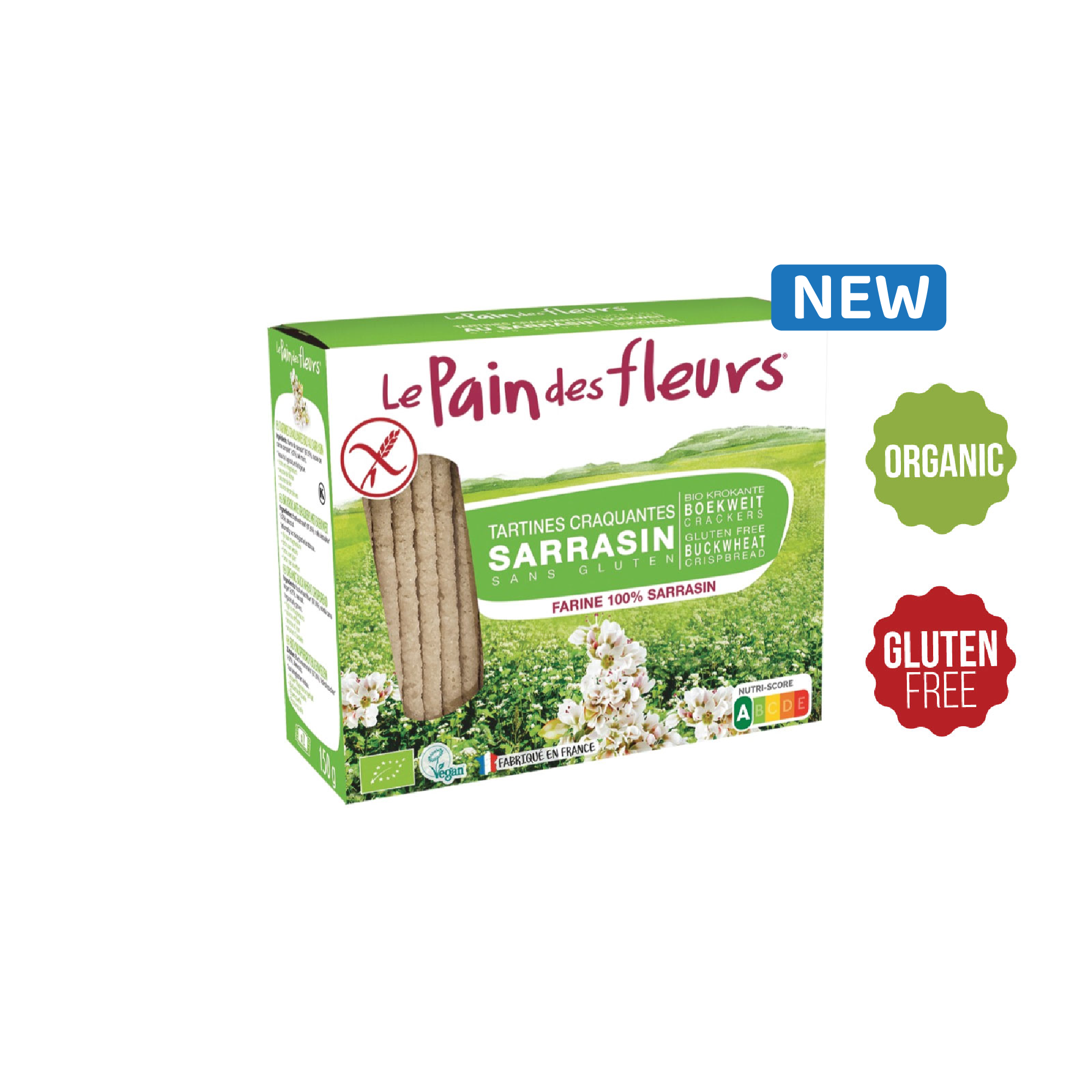 Le Pain Des Fleurs Buckwheat Crispbread 150g