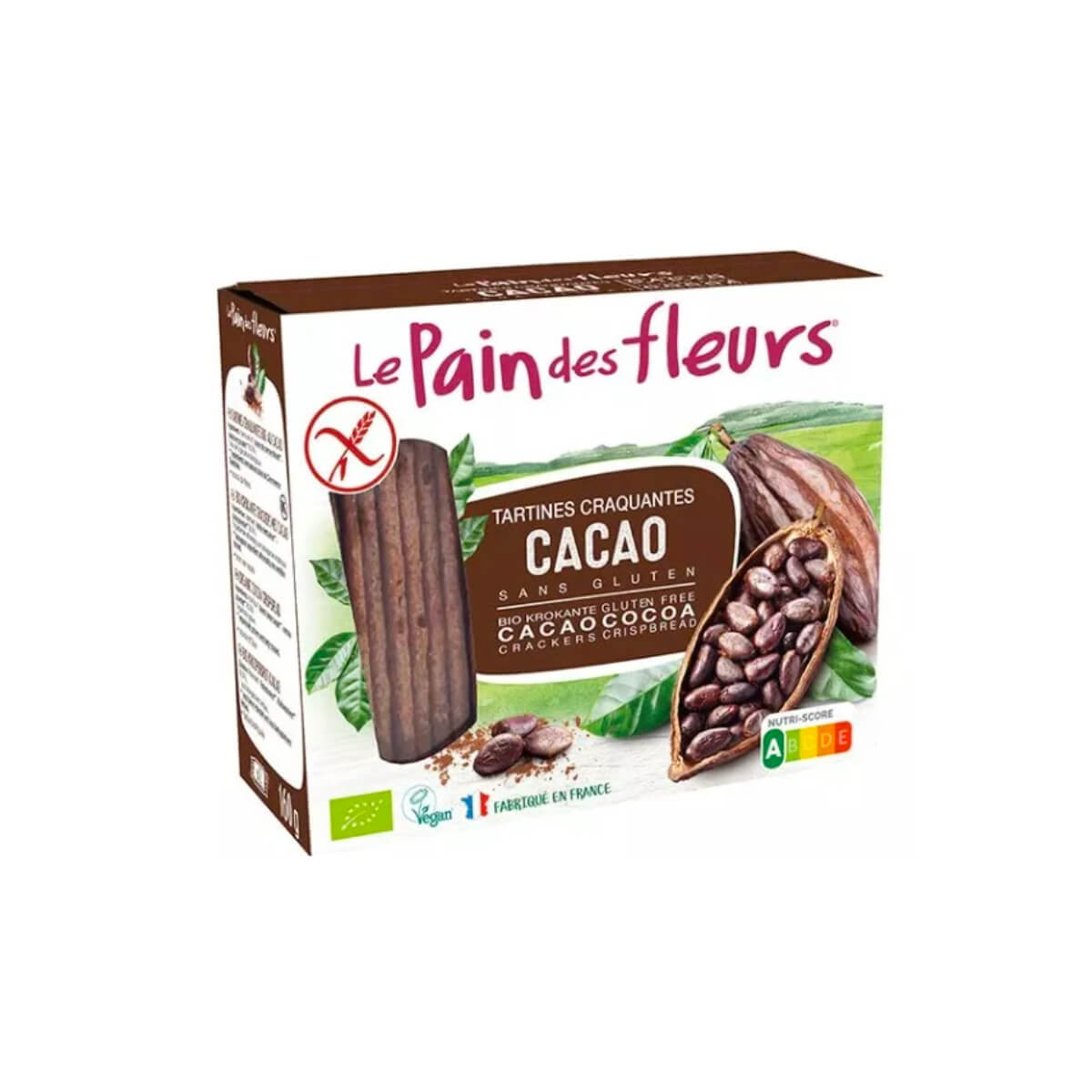 Le Pain Des Fleurs Cocoa Crispbread 160g