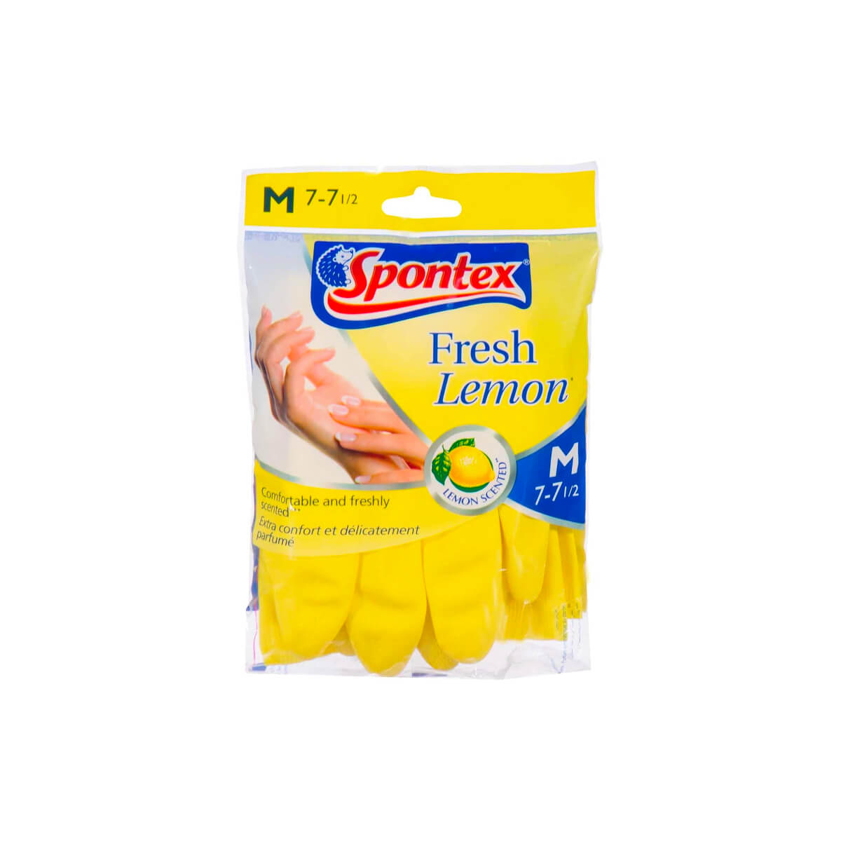 Spontex Fresh Lemon Scented Gloves Medium