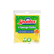Spontex Super Absorbent Anti Odour Sponge Cloths 3+1 Free