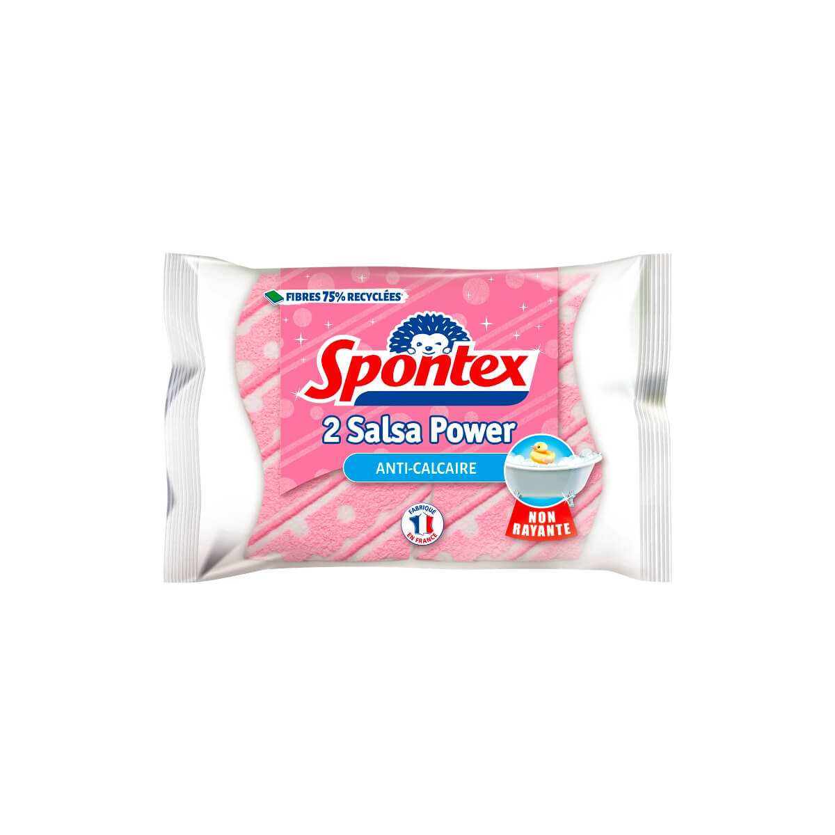 Spontex Salsa Power Scratch Resistant Sponge 2 Pieces