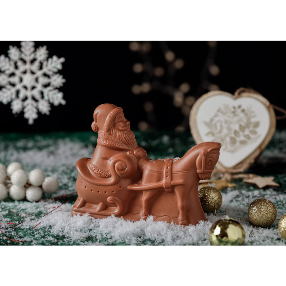 Santa On Sleigh Chocolate Mold