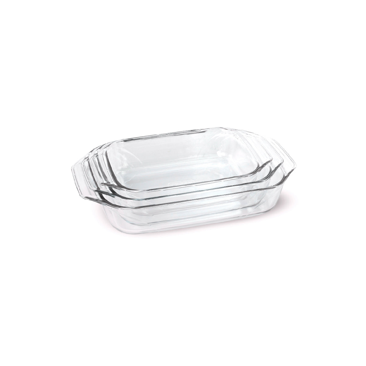 Pyrex Roaster Rectangle Set of 3 2.1L+2.9L+3.8L