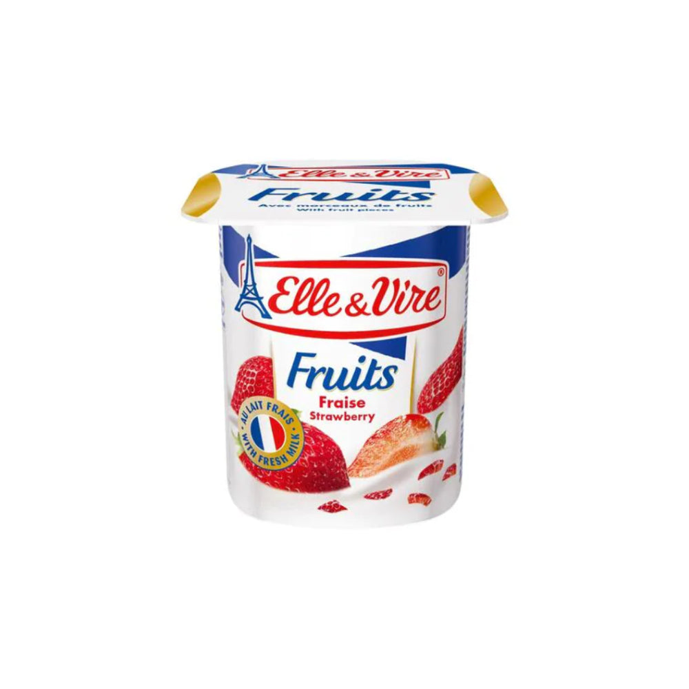 Elle & Vire Yoghurt Strawberry 125gm
