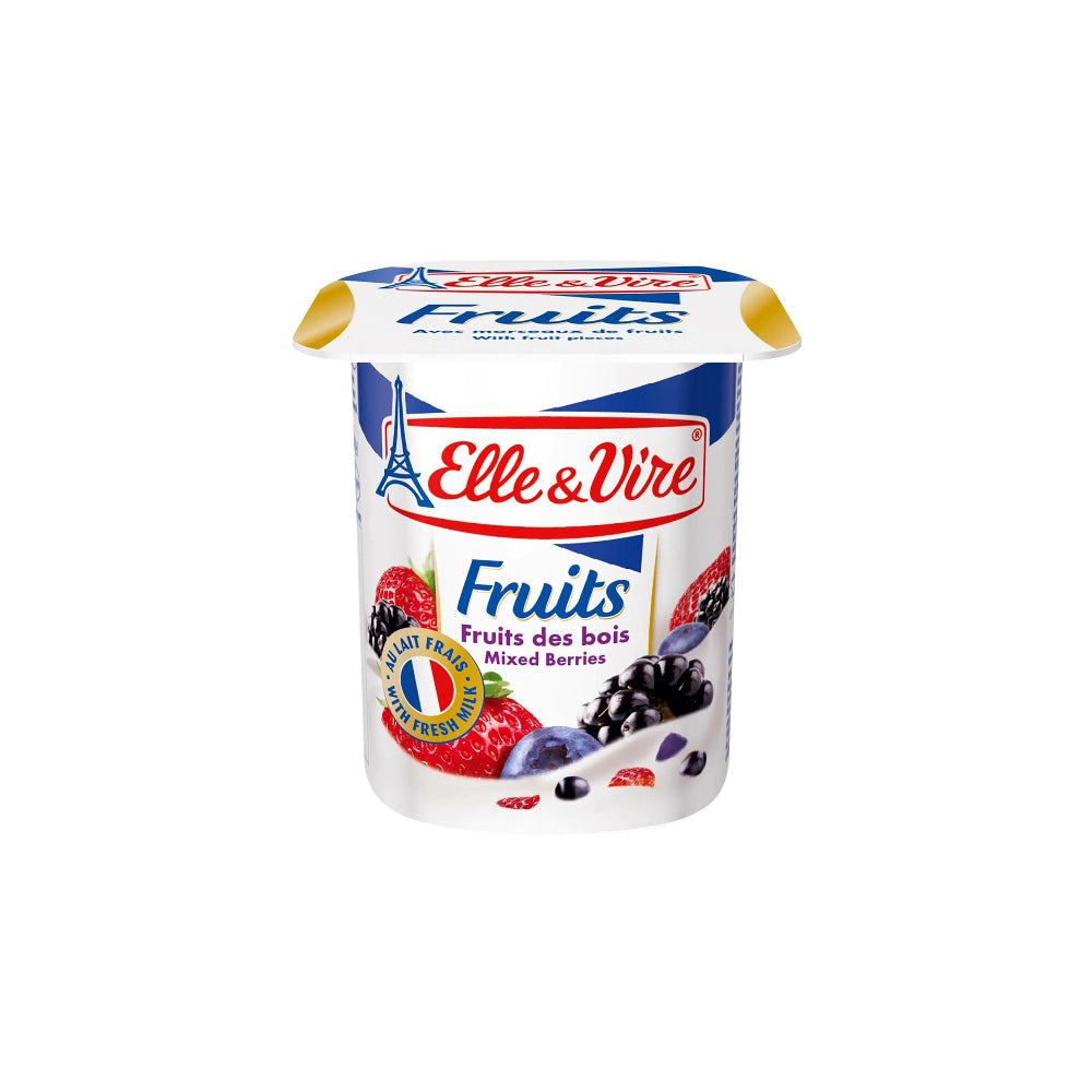 Elle & Vire Yoghurt Mixed Berry 125gm
