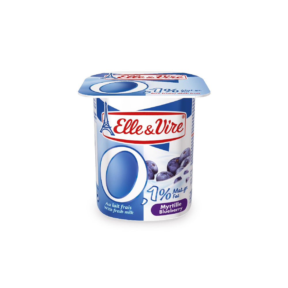 Elle & Vire Yoghurt Light Blueberry 125gm