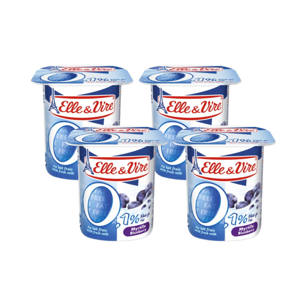 Elle & Vire Yoghurt 0% Fat 4x125g