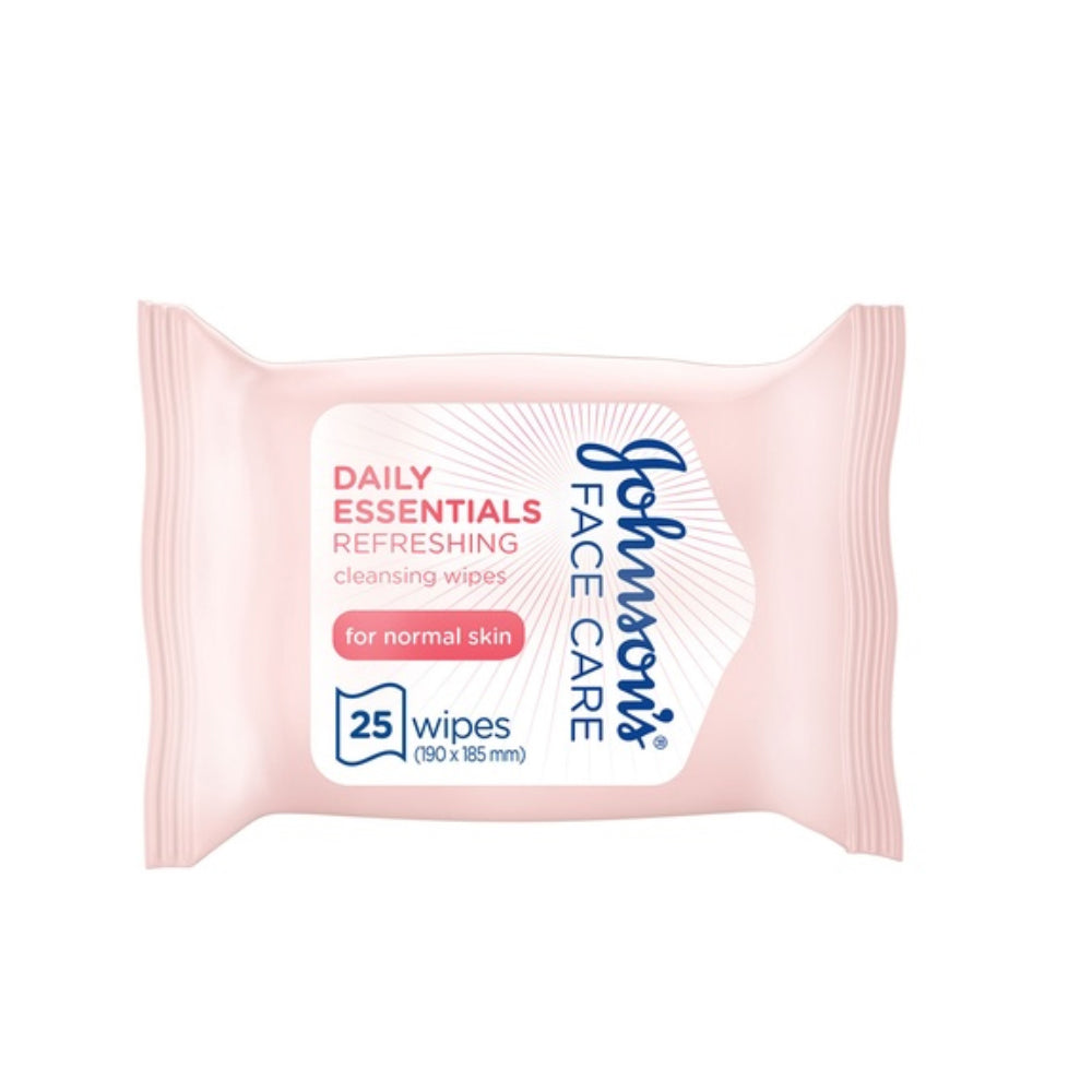 Johnson's Daily Essentials Facial Wipes Normal Skin 25's