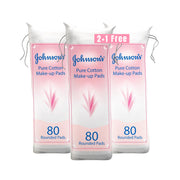 Johnson's Cotton Pads 80's 2+1 Free