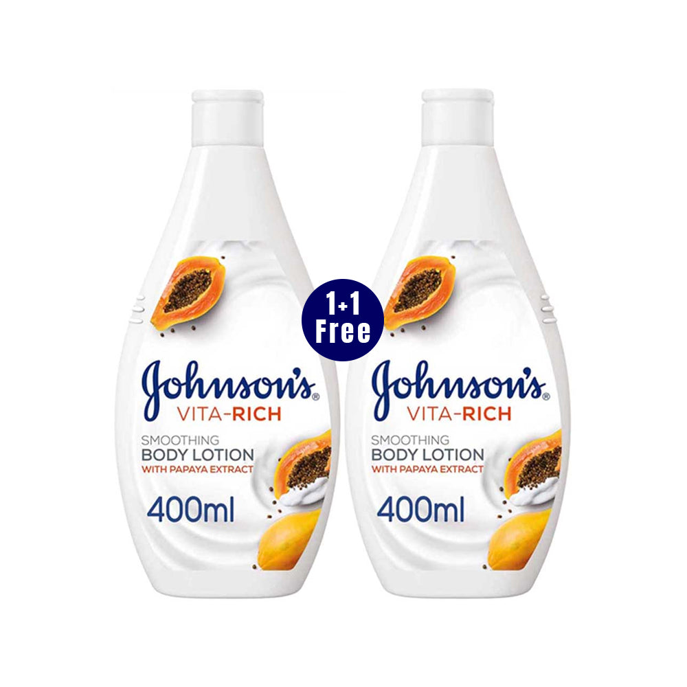 J's Vr Body Lotion Papaya 400ml 1+1 Free