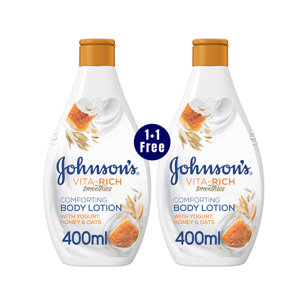 J's Vr Body Lotion Honey,Oat&Yoghurt 400ml 1+1Free