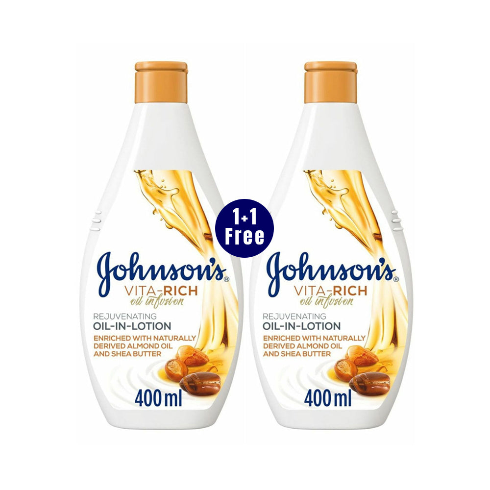 J's Vr Body Lotion Oil Infusion 400ml 1+1Free