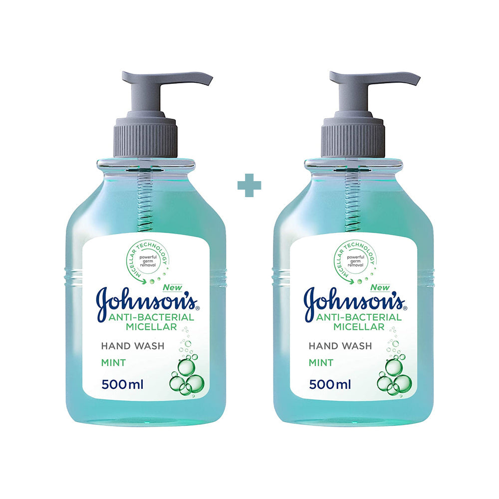 J's Hand Wash Anti-Bacterial Mint 500ml 1+1 Free