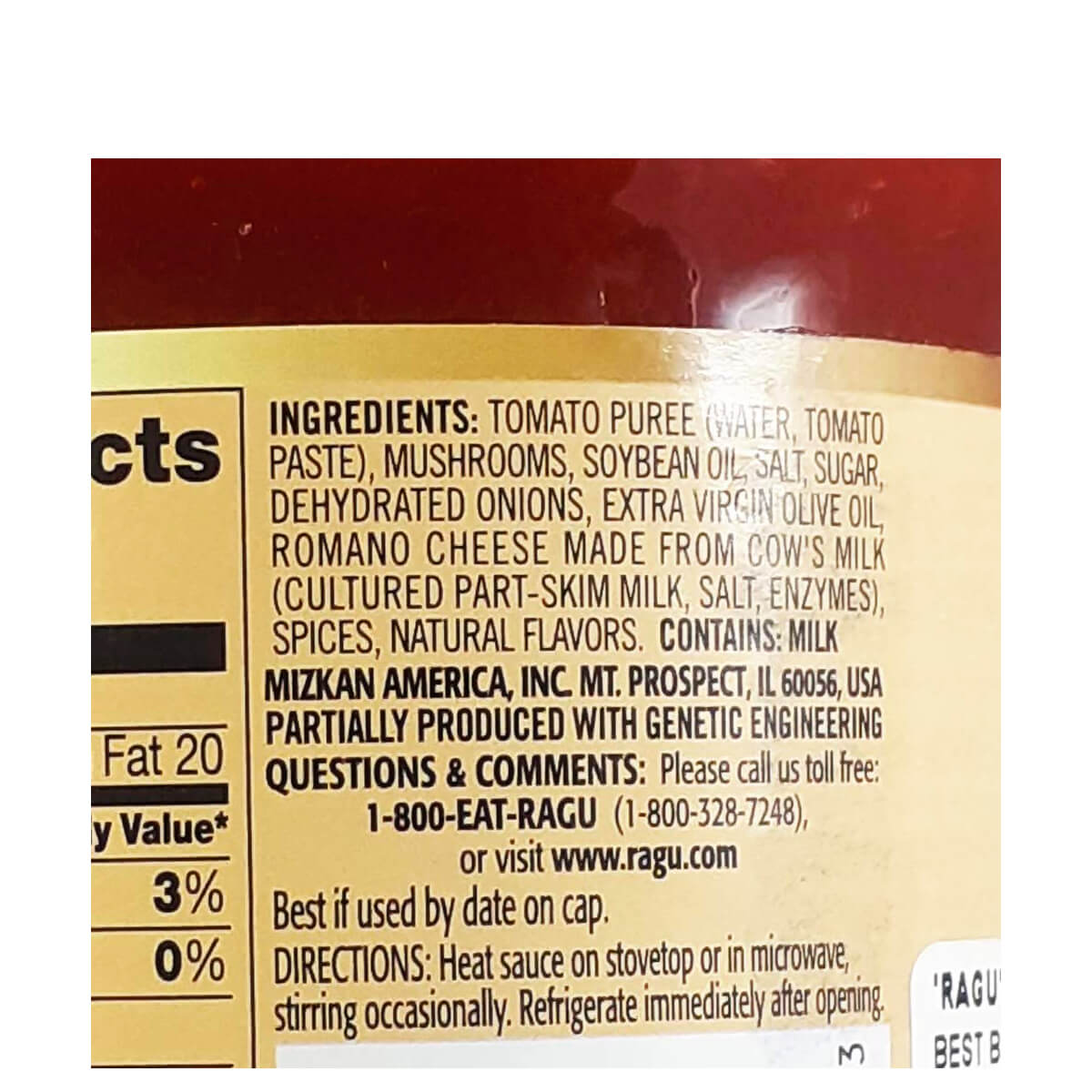 Ragu Old World Style Mushroom Pasta Sauce 677g