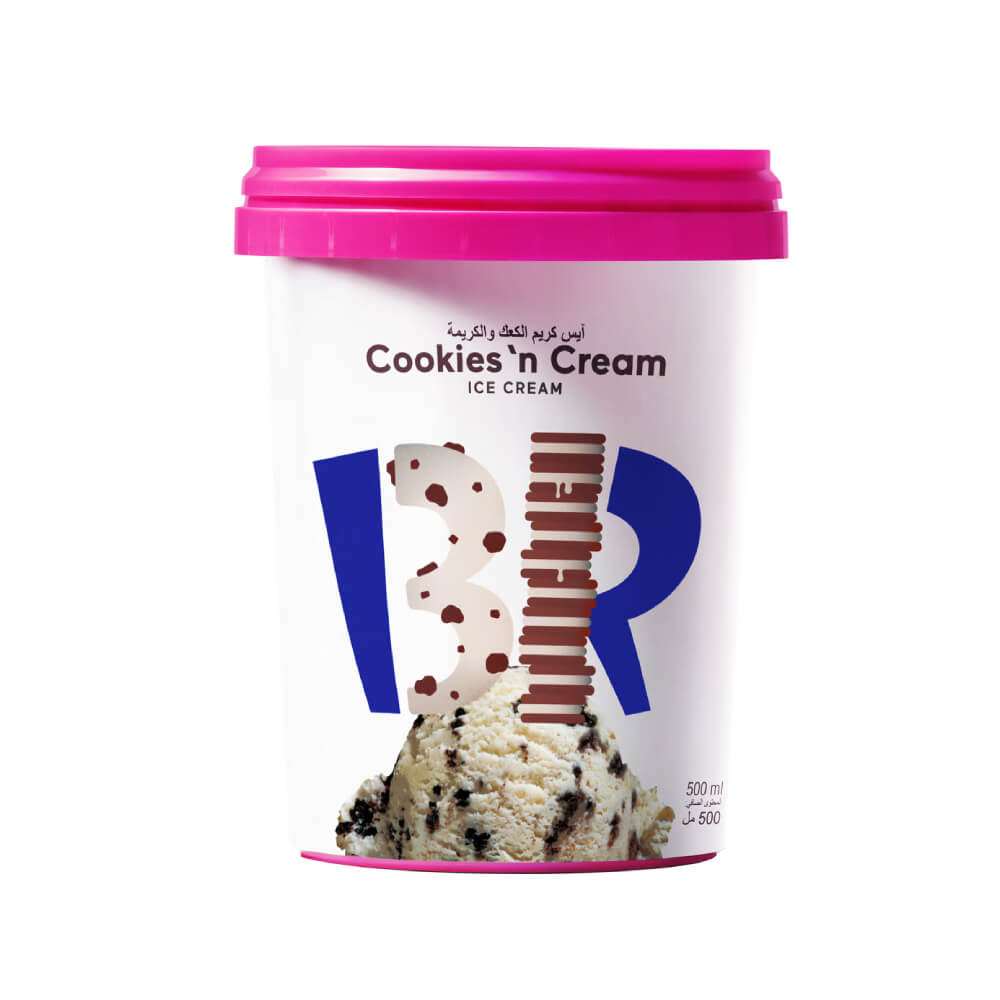 Baskin Robbins Cookies N Cream Ice Cream 500Ml