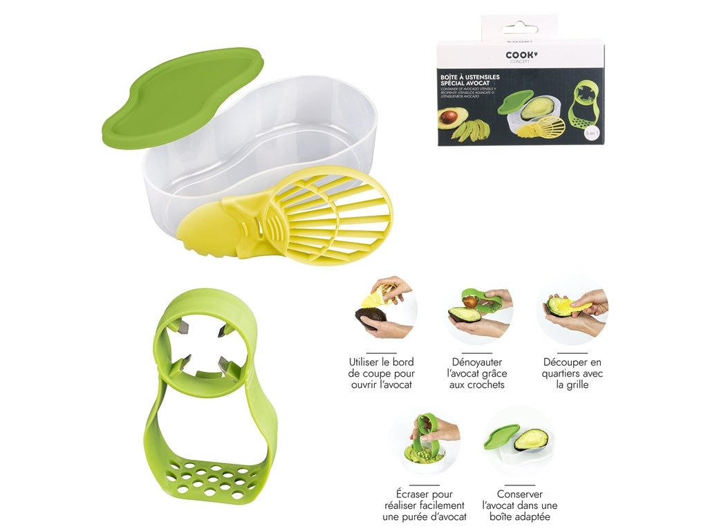 CMP Container Avocado Utensils