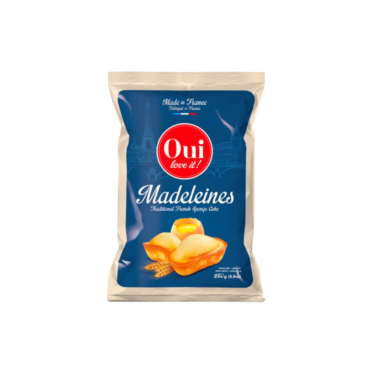 Oui Love It Madeleine Traditional French Sponge Cake 250g