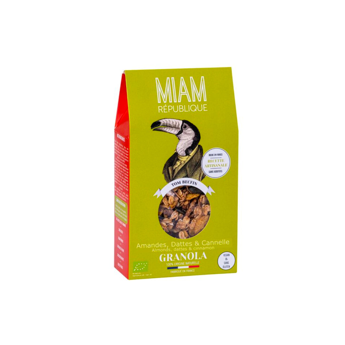 Miam Tom Becfin Almonds Dates & Cinnamon Granola 350g