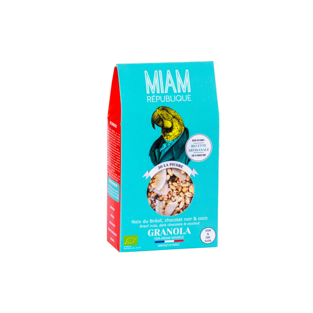 Miam Jo La Picore Brazil Nuts Dark Chocolate & Coconut Granola 330g