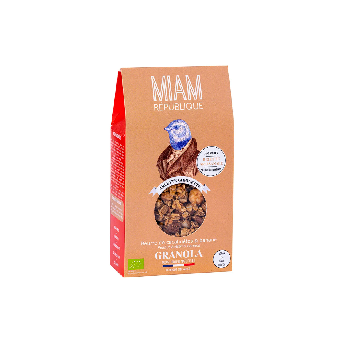 Miam Arlette Girouette Peanut Butter & Almonds Granola 350g
