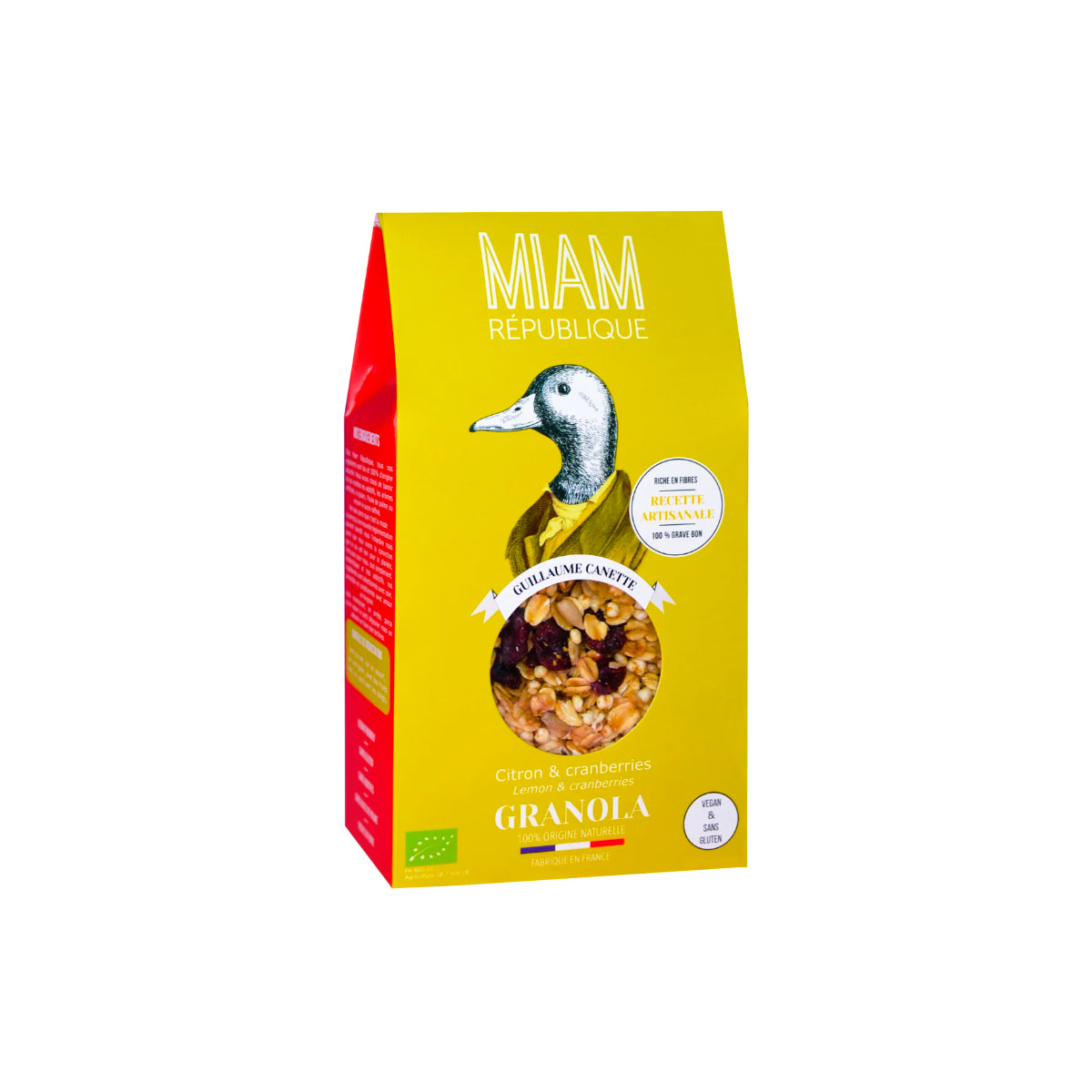 Miam Guillaume Canette Lemon & Cranberries Granola 350g