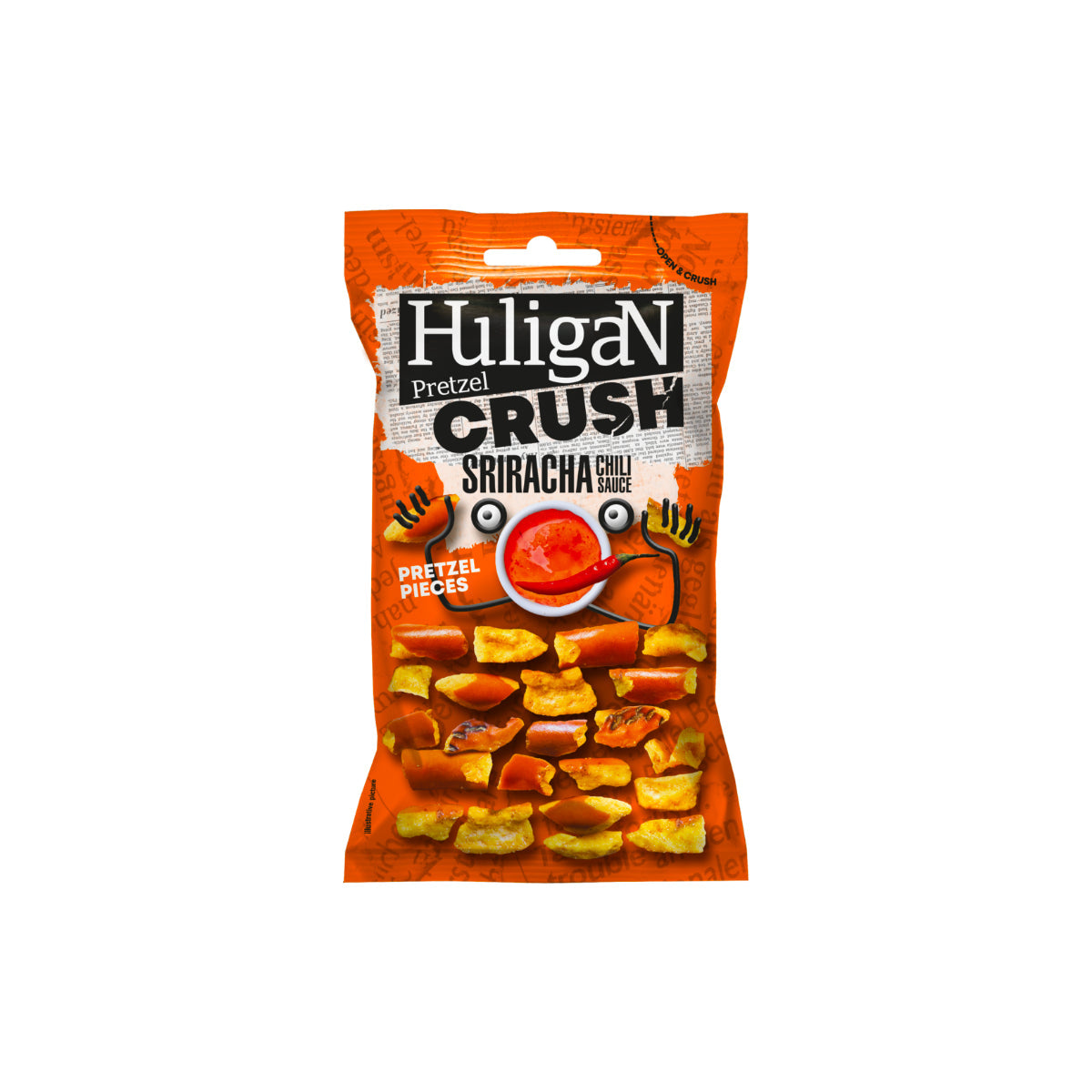Huligan Crush Sriracha Chili Sauce Pretzel 65g