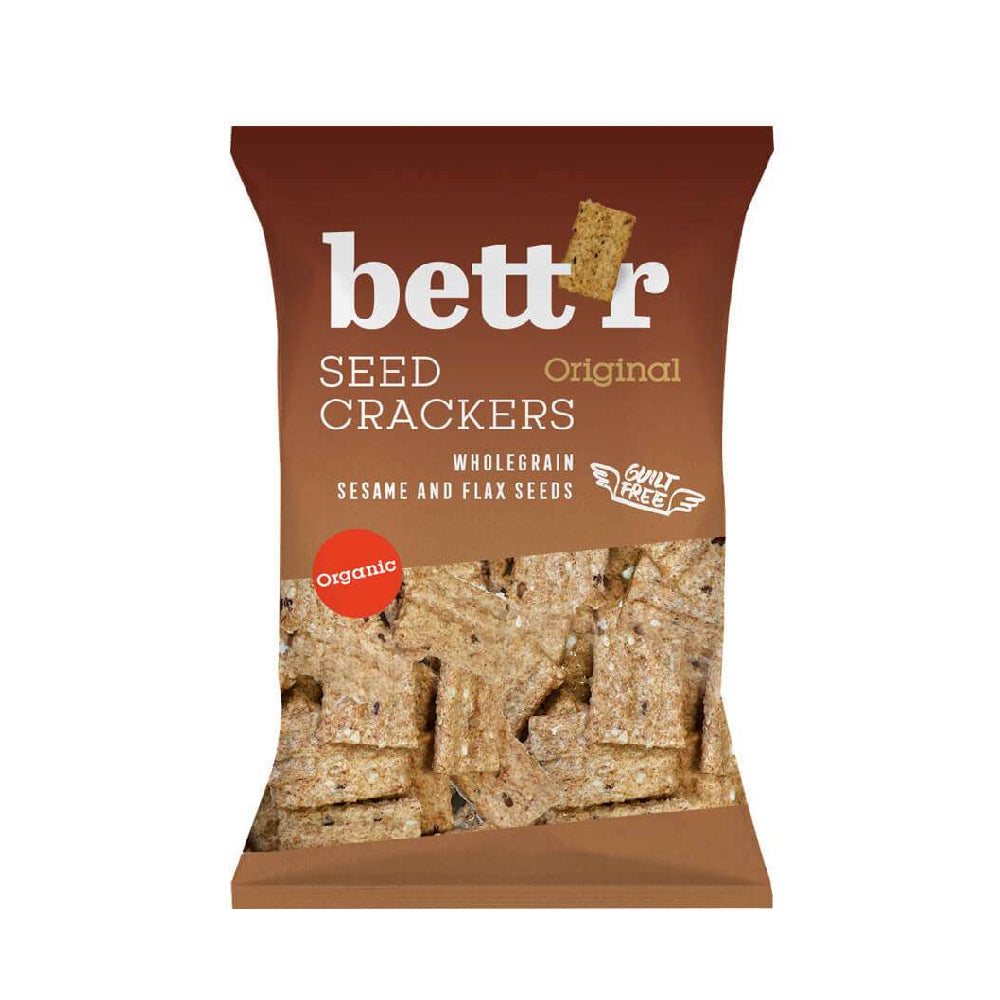 Bett'R Wholegrain Seed Crackers w/ Coco. Oil 150G