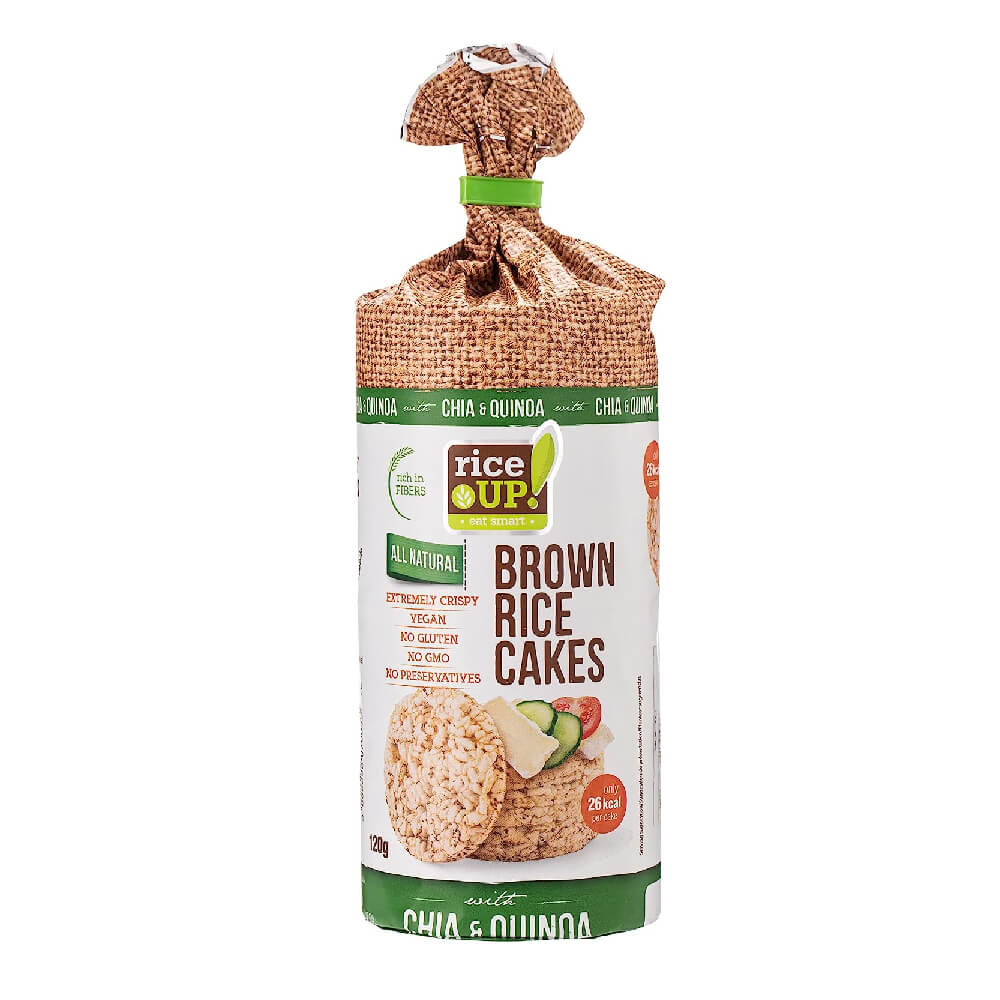 Rice Up Brown Rice Cakes Chia & Quinoa 120gm