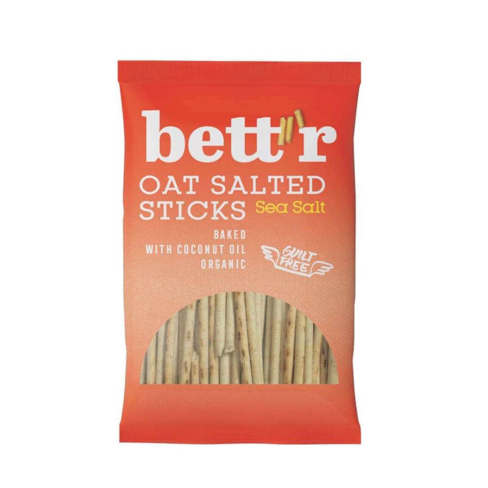 Bett'R Oat Salted Sticks Sea Salt 50G
