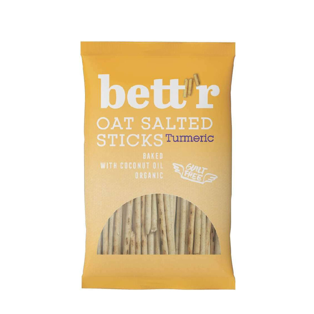 Bett'R Oat Salted Sticks Turmeric 50G