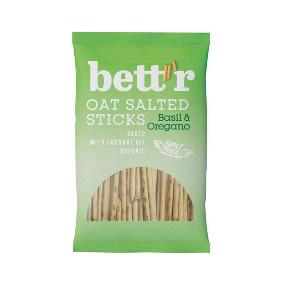 Bett'R Oat Salted Sticks Basil & Oregano 50G