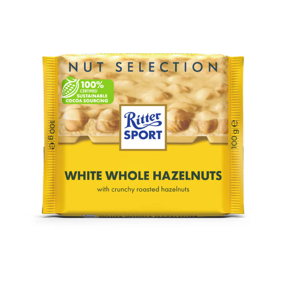 Ritter Sport White Whole Hazelnuts 100G