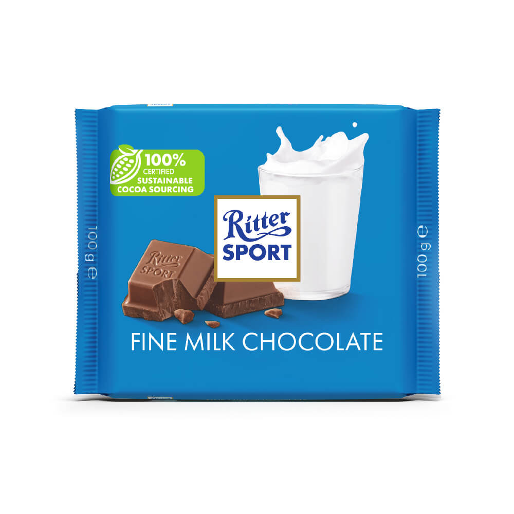 Ritter Sport Fine Milk Chocolate 100G
