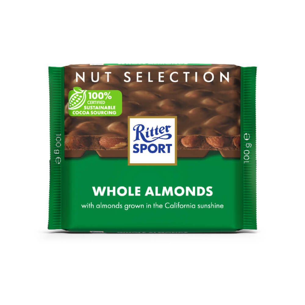 Ritter Sport Whole Almonds 100G