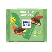 Ritter Sport Vegan Dark Crunchy Almonds Chocolate 100gm