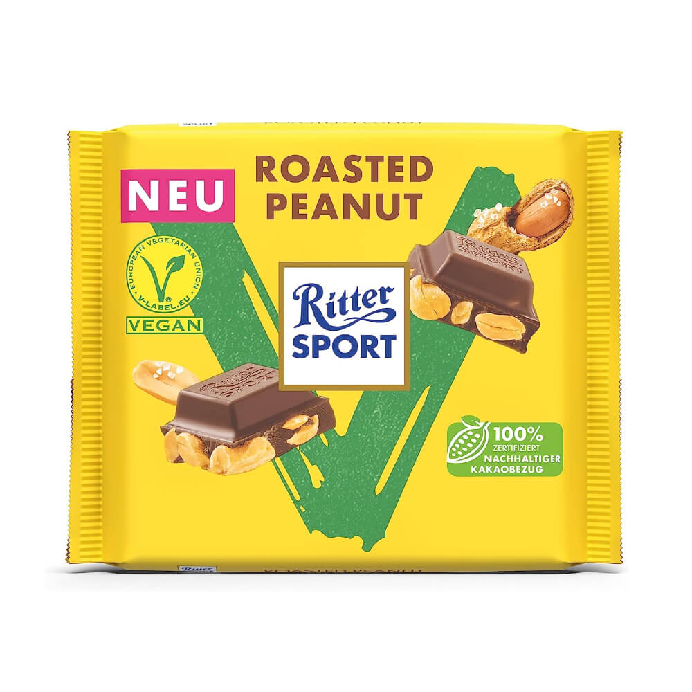 Ritter Sport Vegan Roasted Peanut Chocolate 100gm